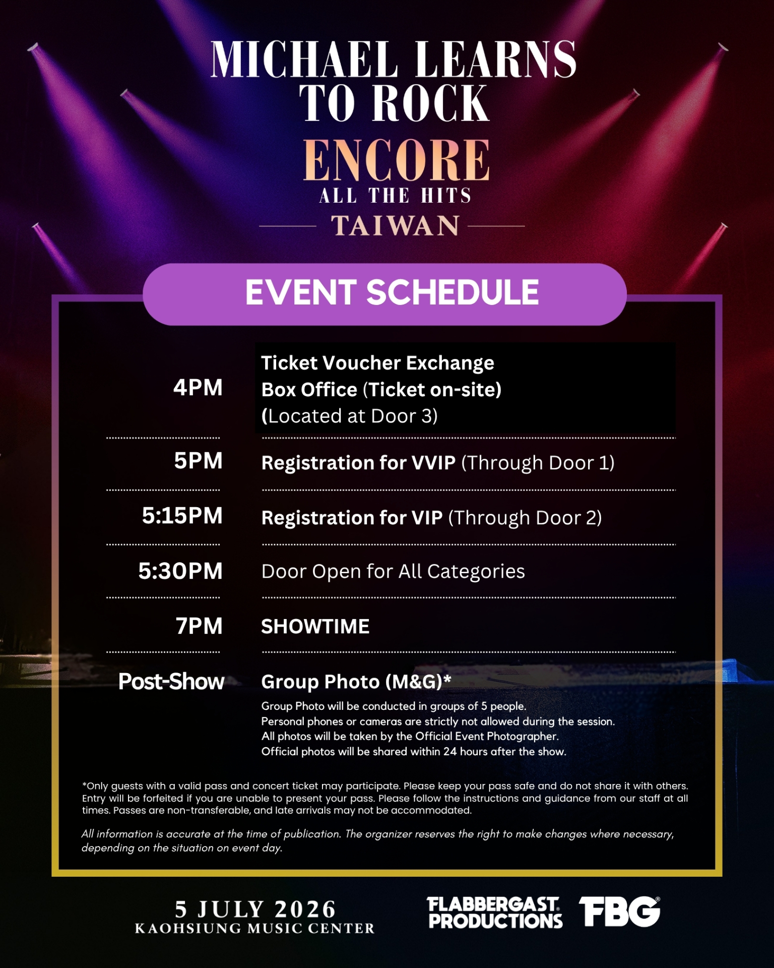 Event Schedule